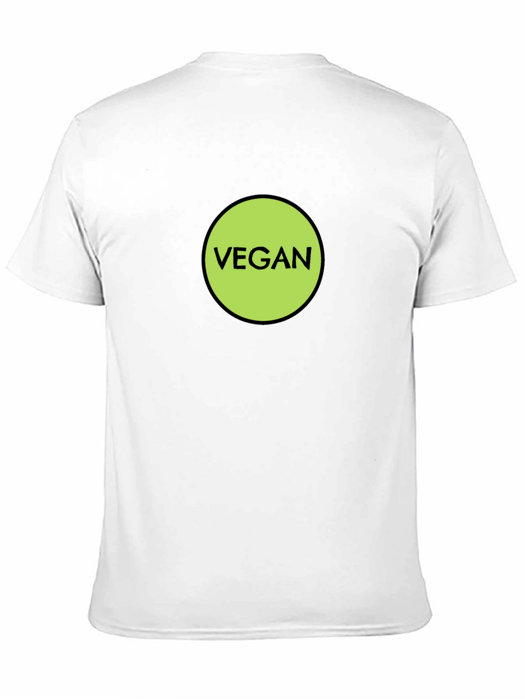 Vegan Statement T-Shirt - Black Cotton Tee