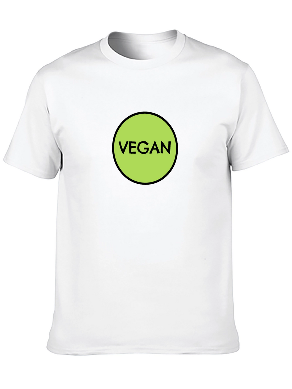 Vegan Statement T-Shirt - Black Cotton Tee