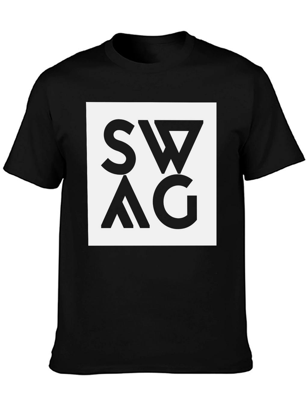Swag Graphic Tee - Black Cotton Blend