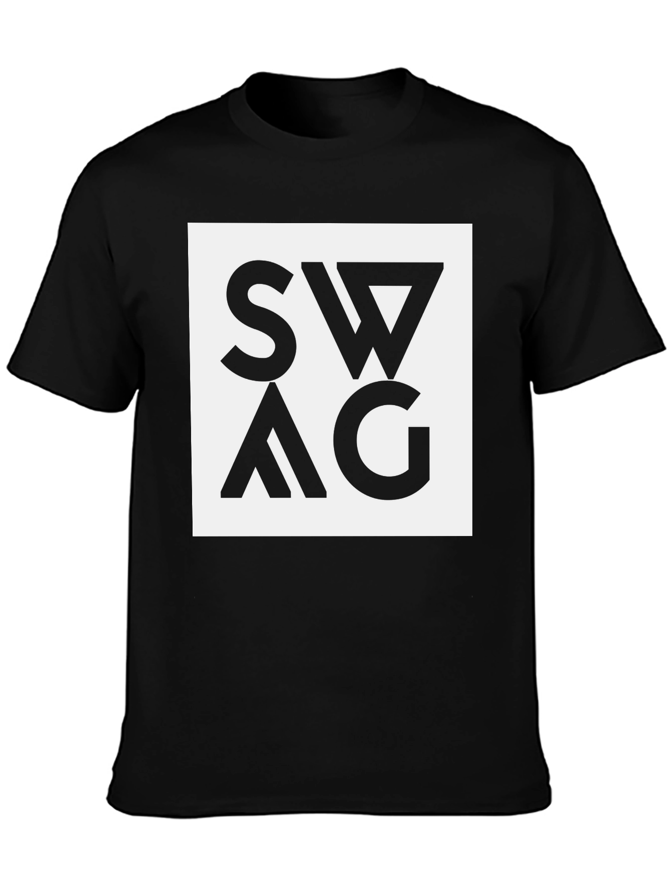Swag Graphic Tee - Black Cotton Blend