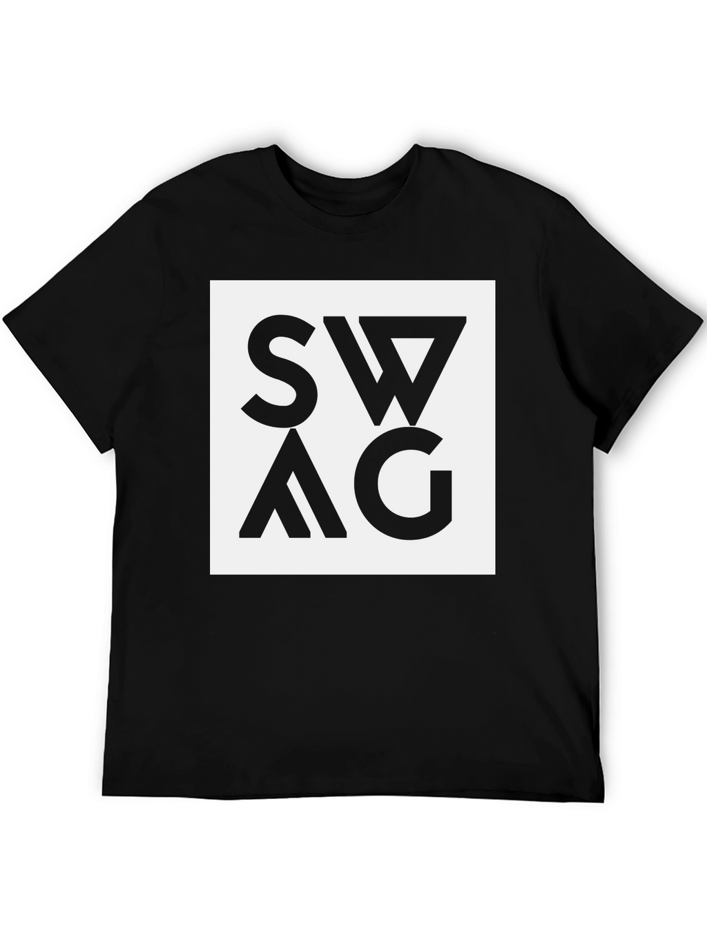 Swag Graphic Tee - Black Cotton Blend