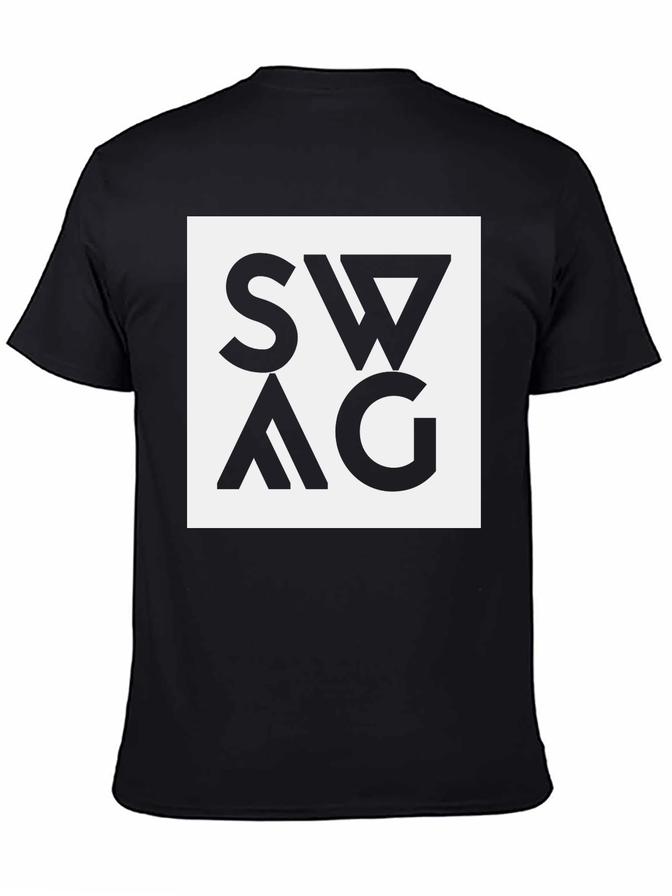 Swag Graphic Tee - Black Cotton Blend