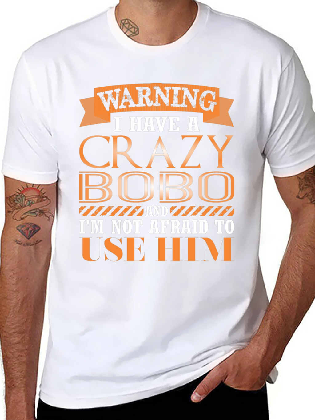 Warning Crazy Bobo T-Shirt Funny Gift