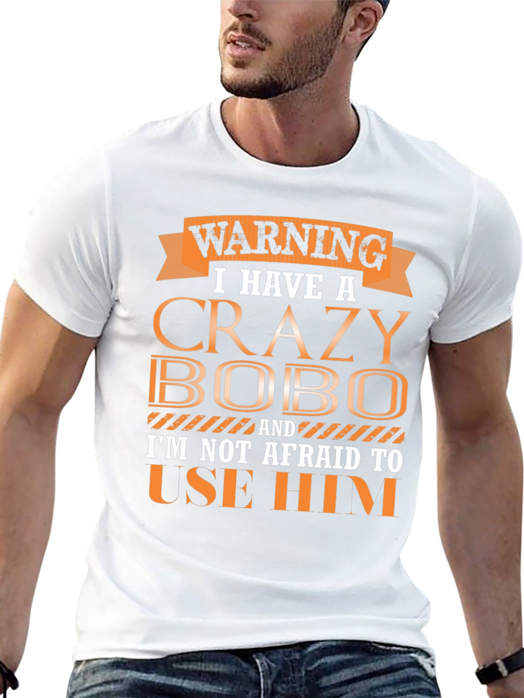 Warning Crazy Bobo T-Shirt Funny Gift