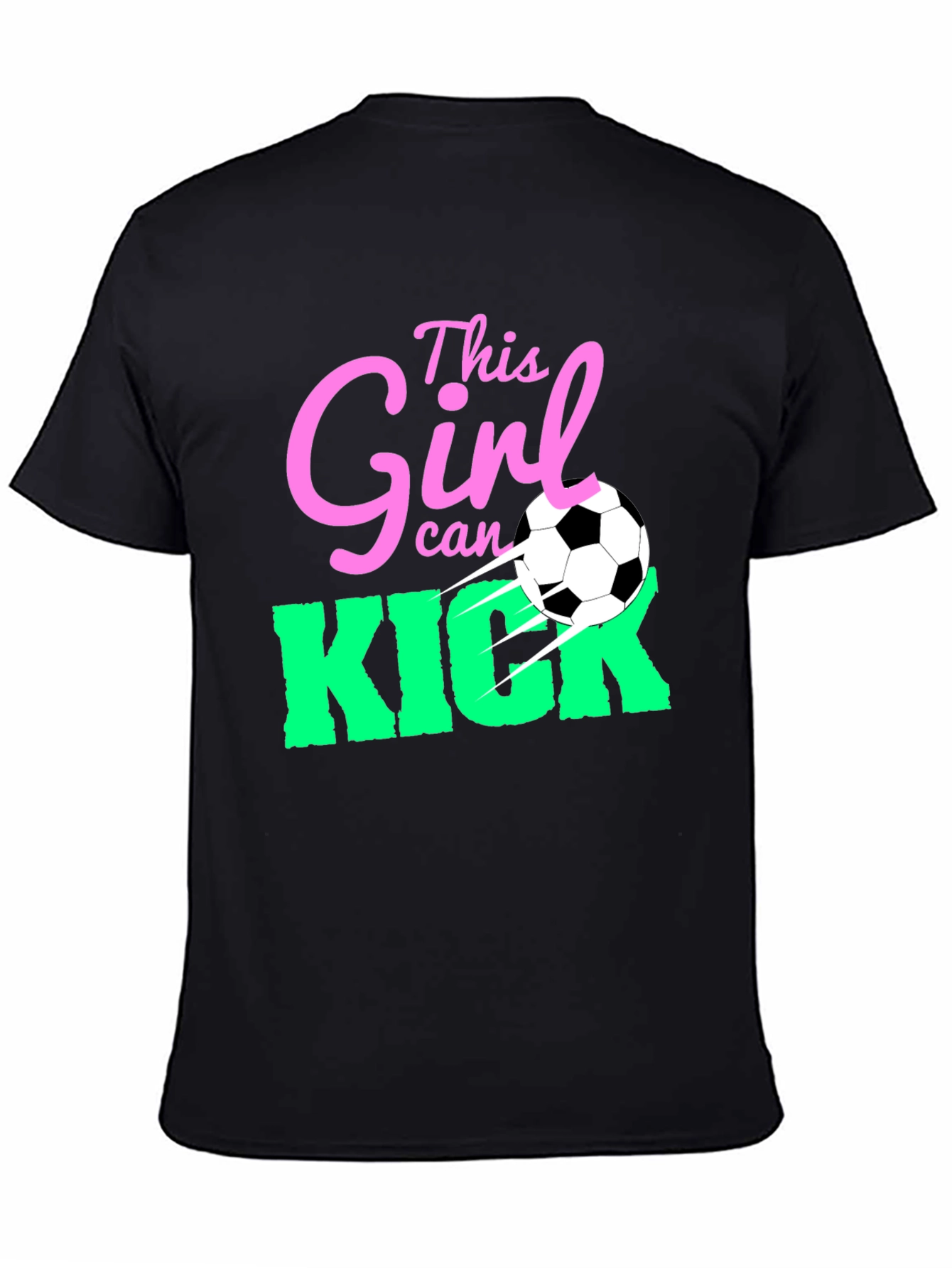 This Girl Can Kick Soccer Graphic T-Shirt