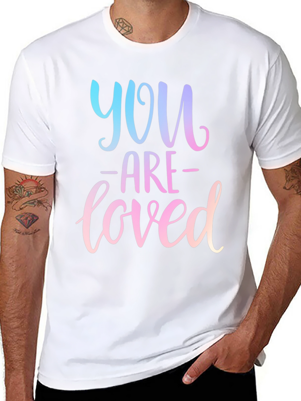 You Are Loved Black Graphic Tee
