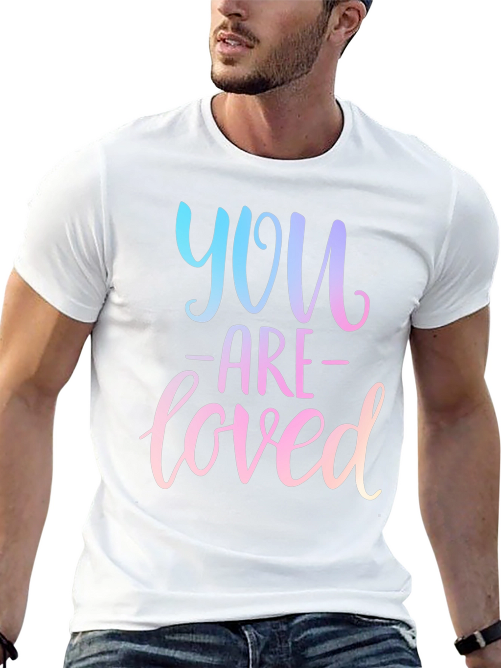 You Are Loved Black Graphic Tee