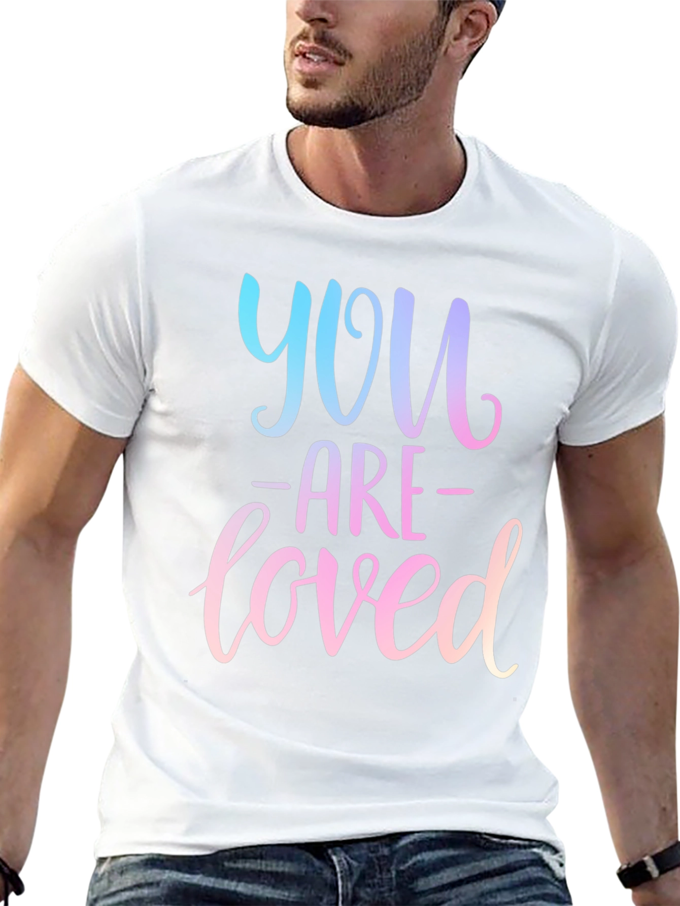 You Are Loved Black Graphic Tee
