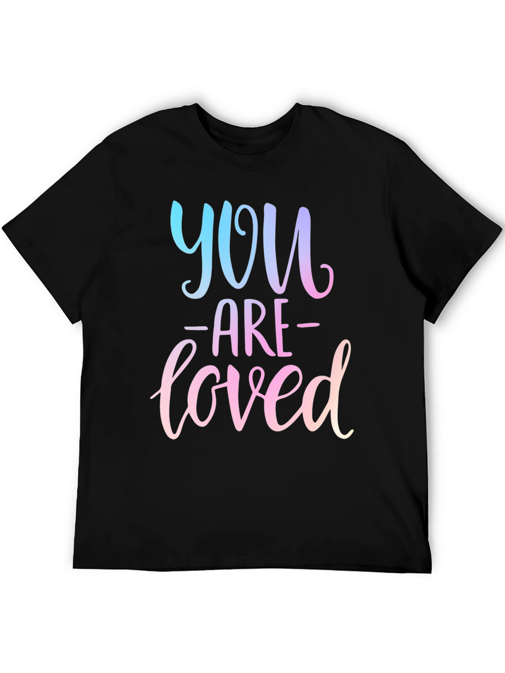 You Are Loved Black Graphic Tee
