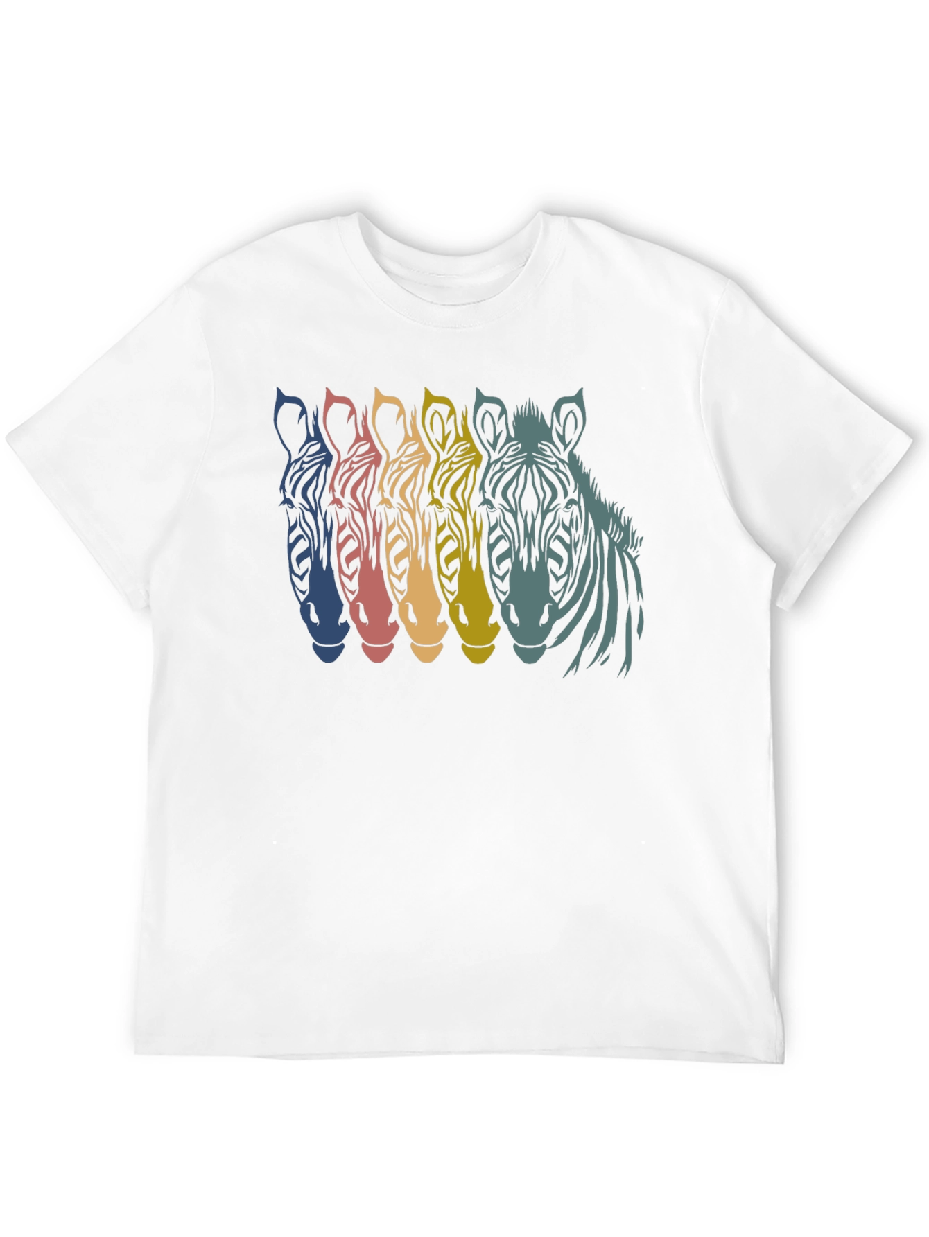Retro Zebra Graphic T-Shirt