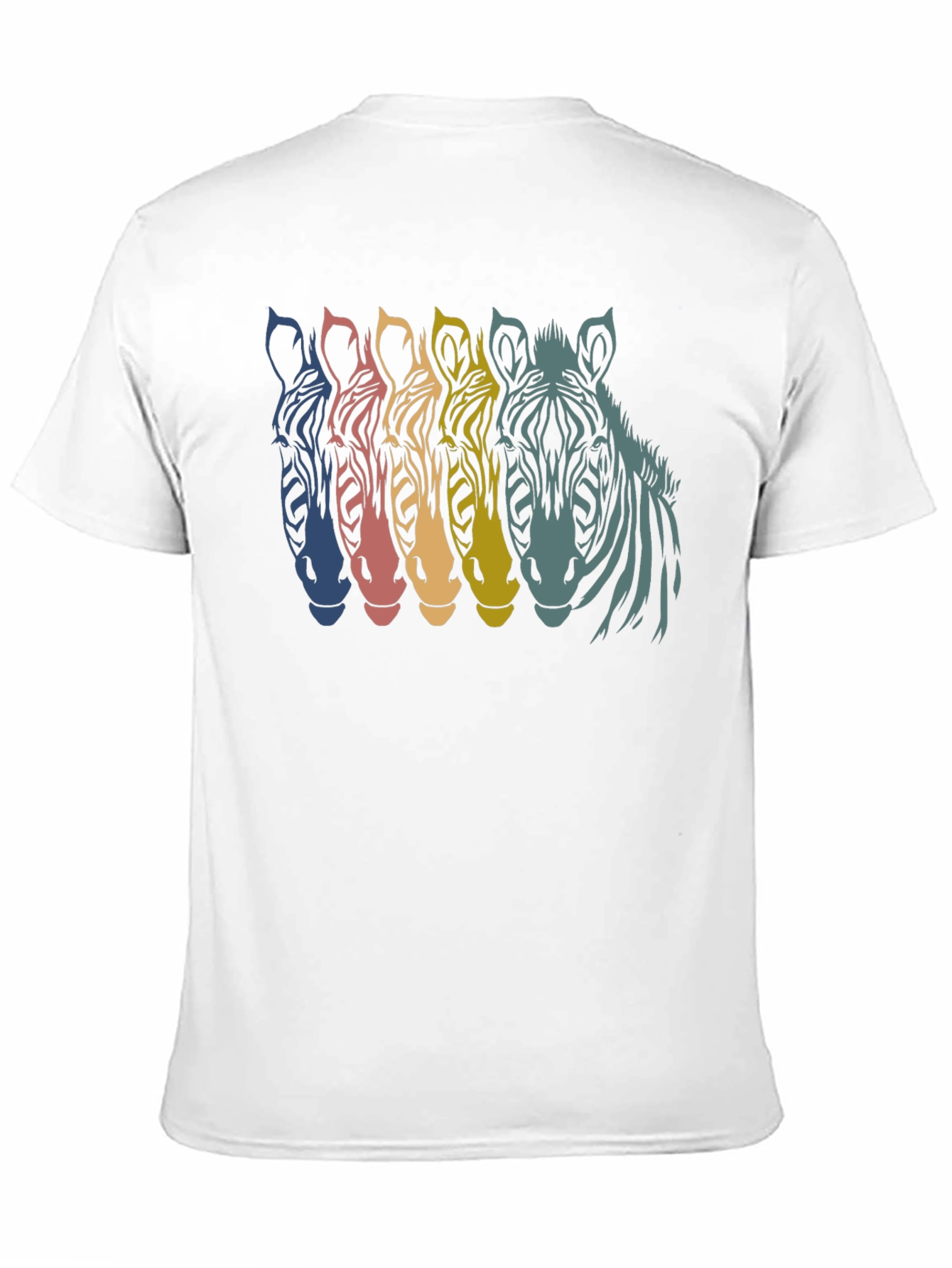 Retro Zebra Graphic T-Shirt