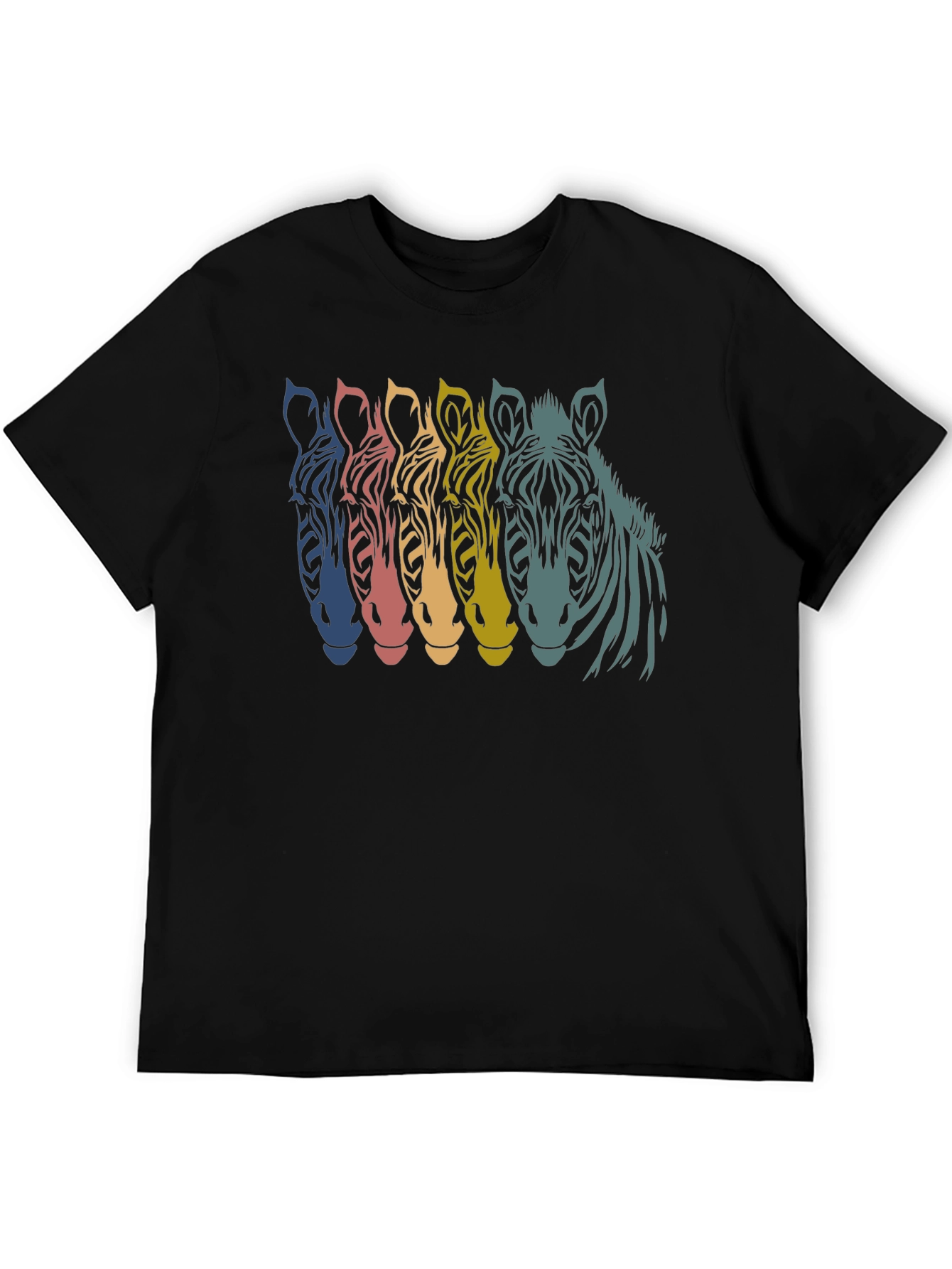 Retro Zebra Graphic T-Shirt