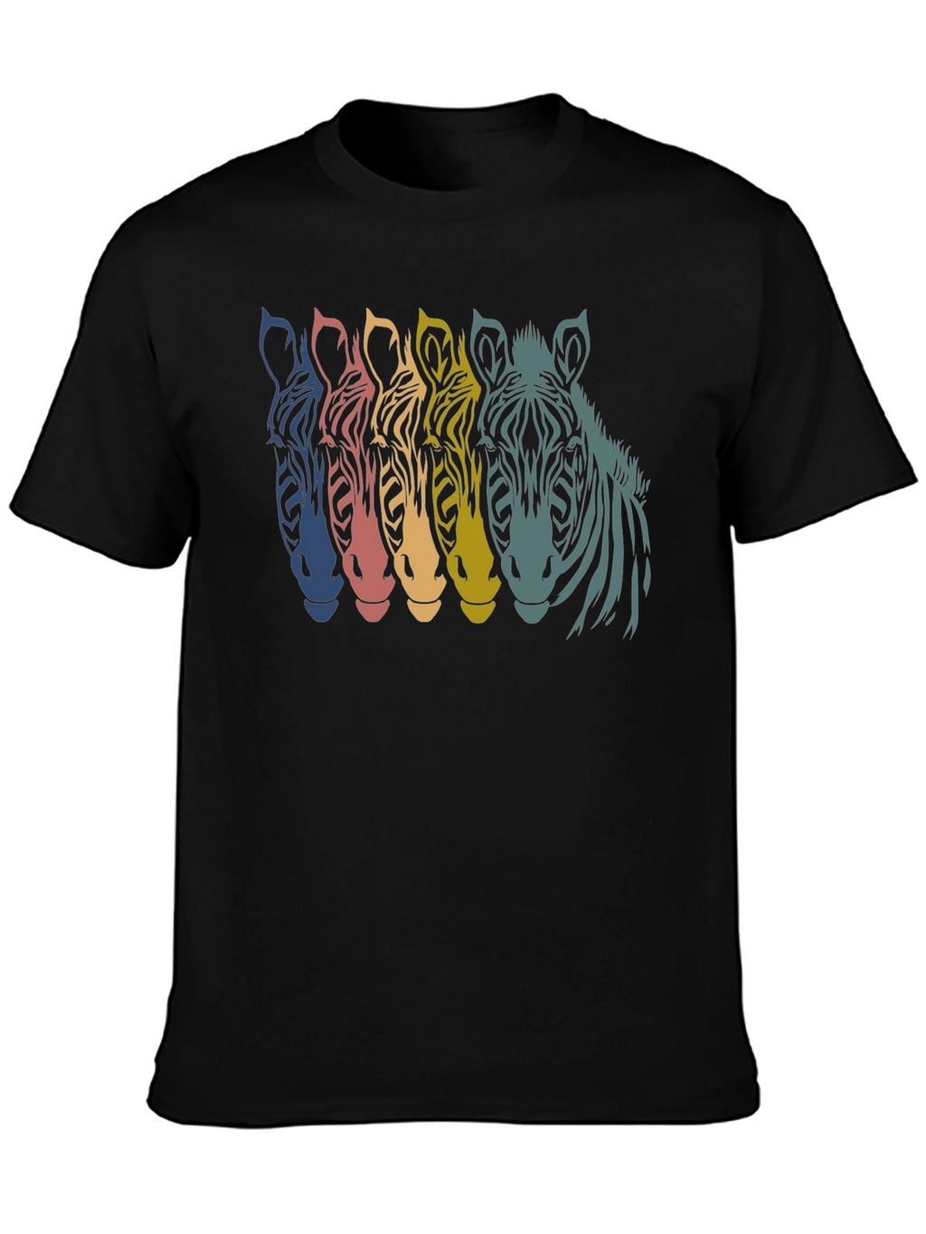 Retro Zebra Graphic T-Shirt