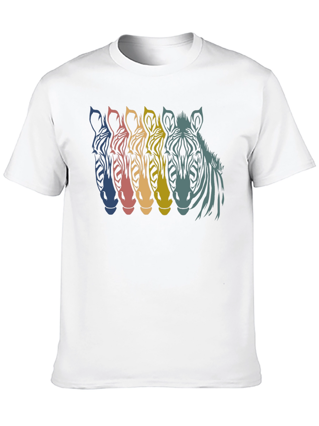 Retro Zebra Graphic T-Shirt