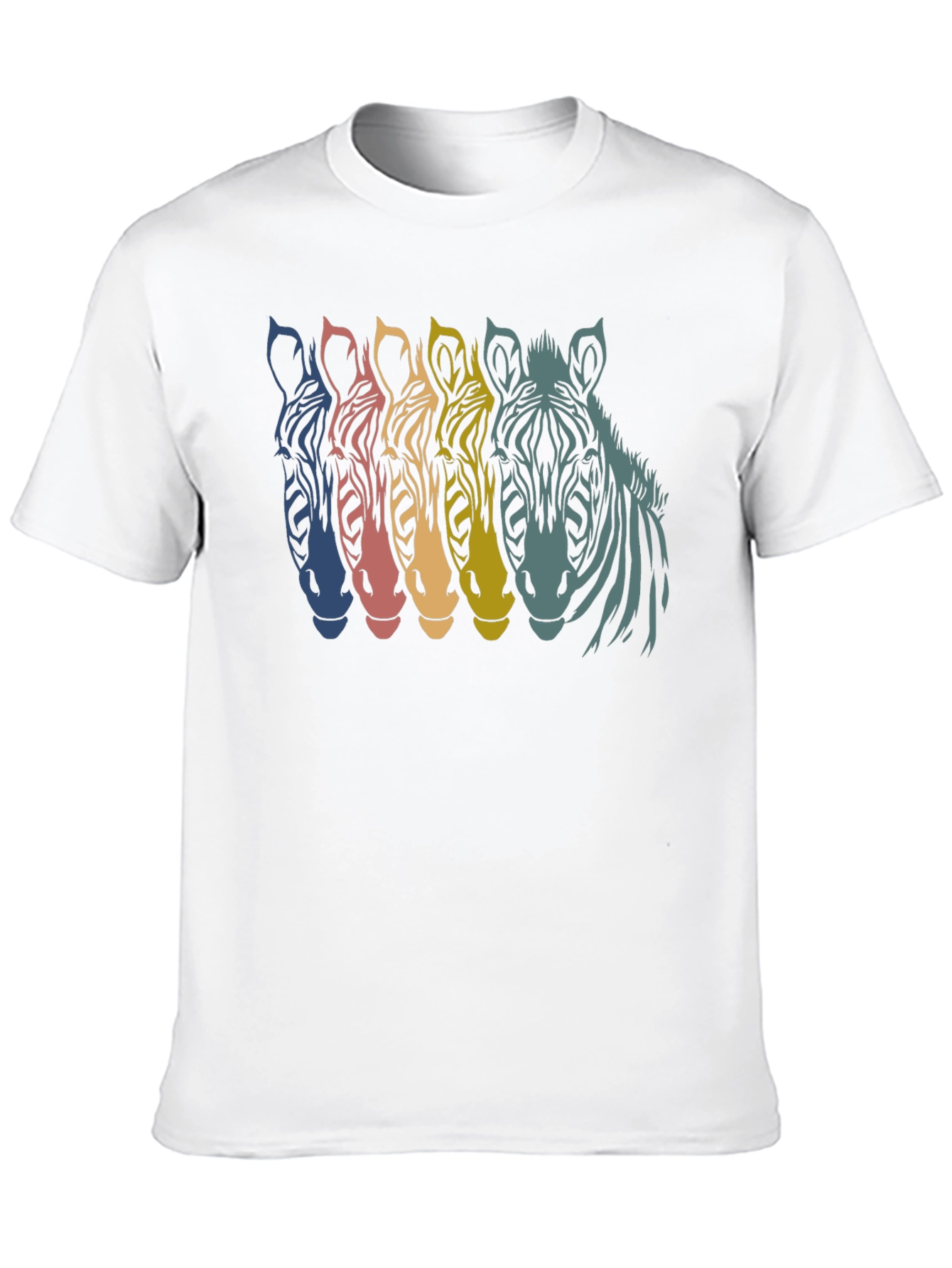 Retro Zebra Graphic T-Shirt