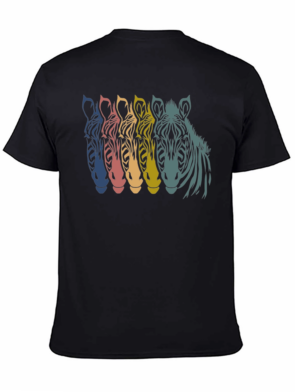 Retro Zebra Graphic T-Shirt