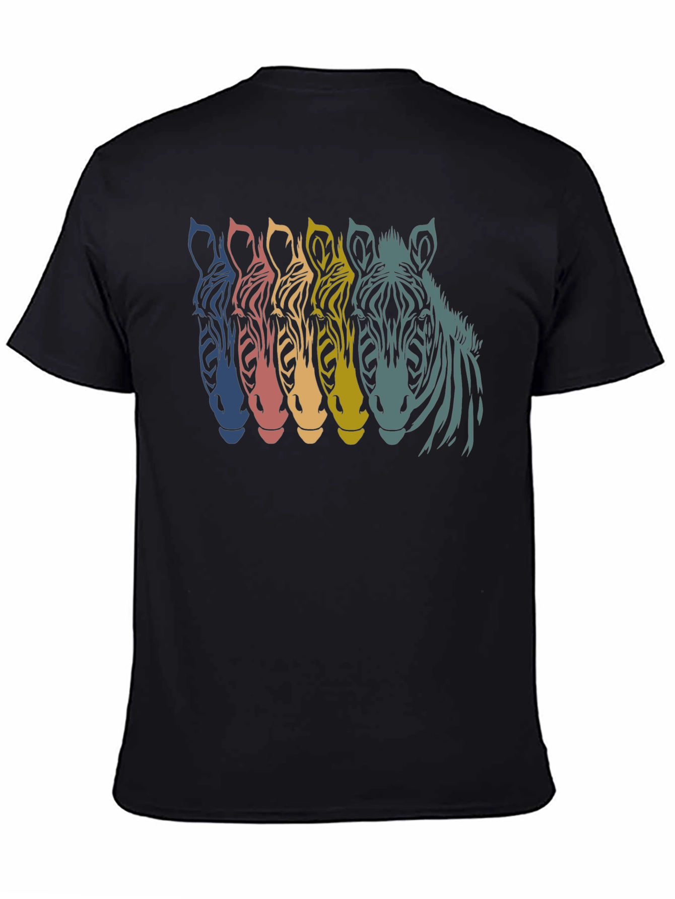Retro Zebra Graphic T-Shirt
