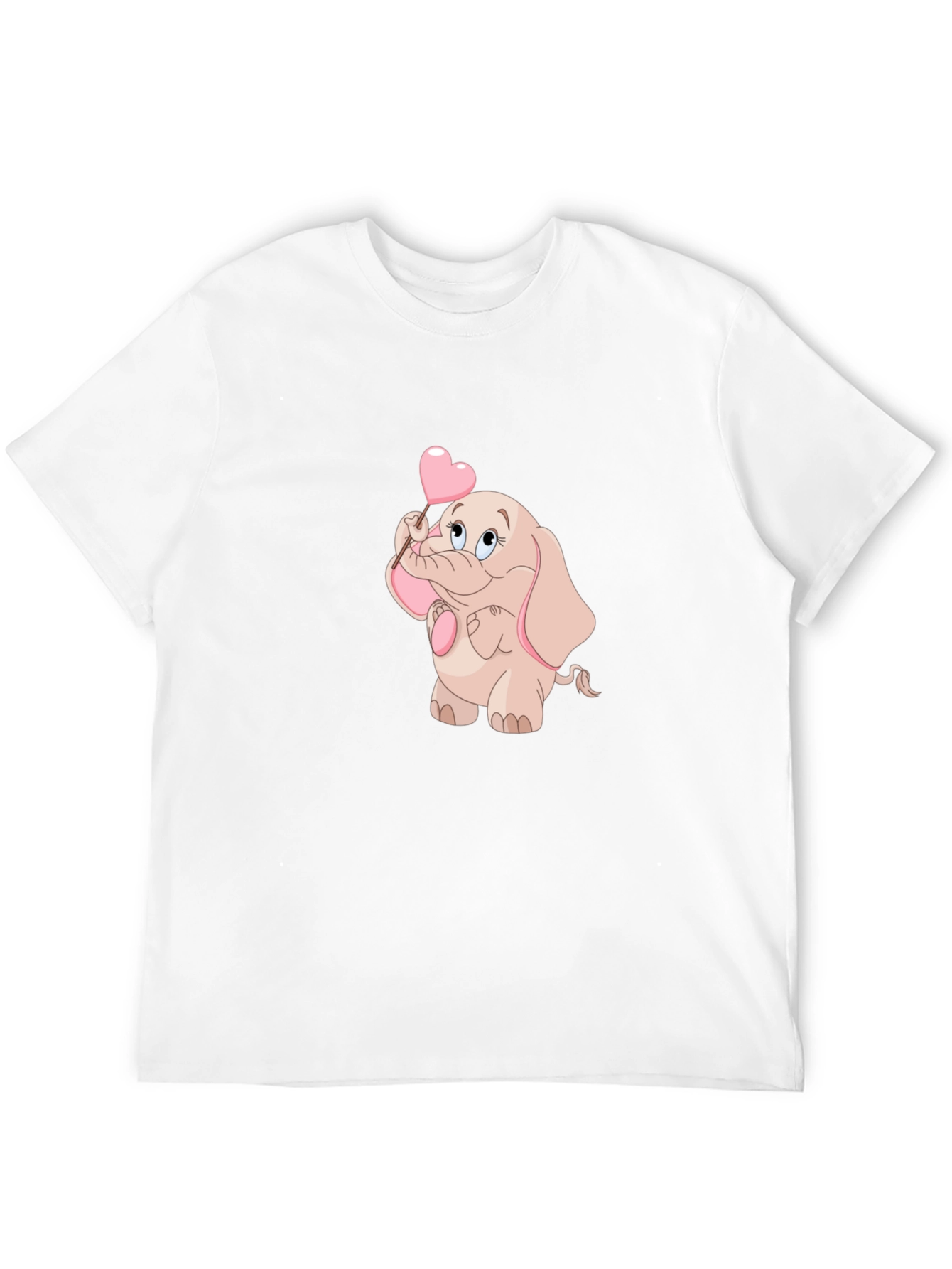 Cute Elephant Holding Heart T-Shirt