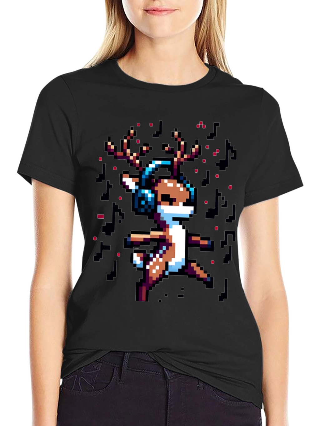 Pixel Reindeer T-Shirt