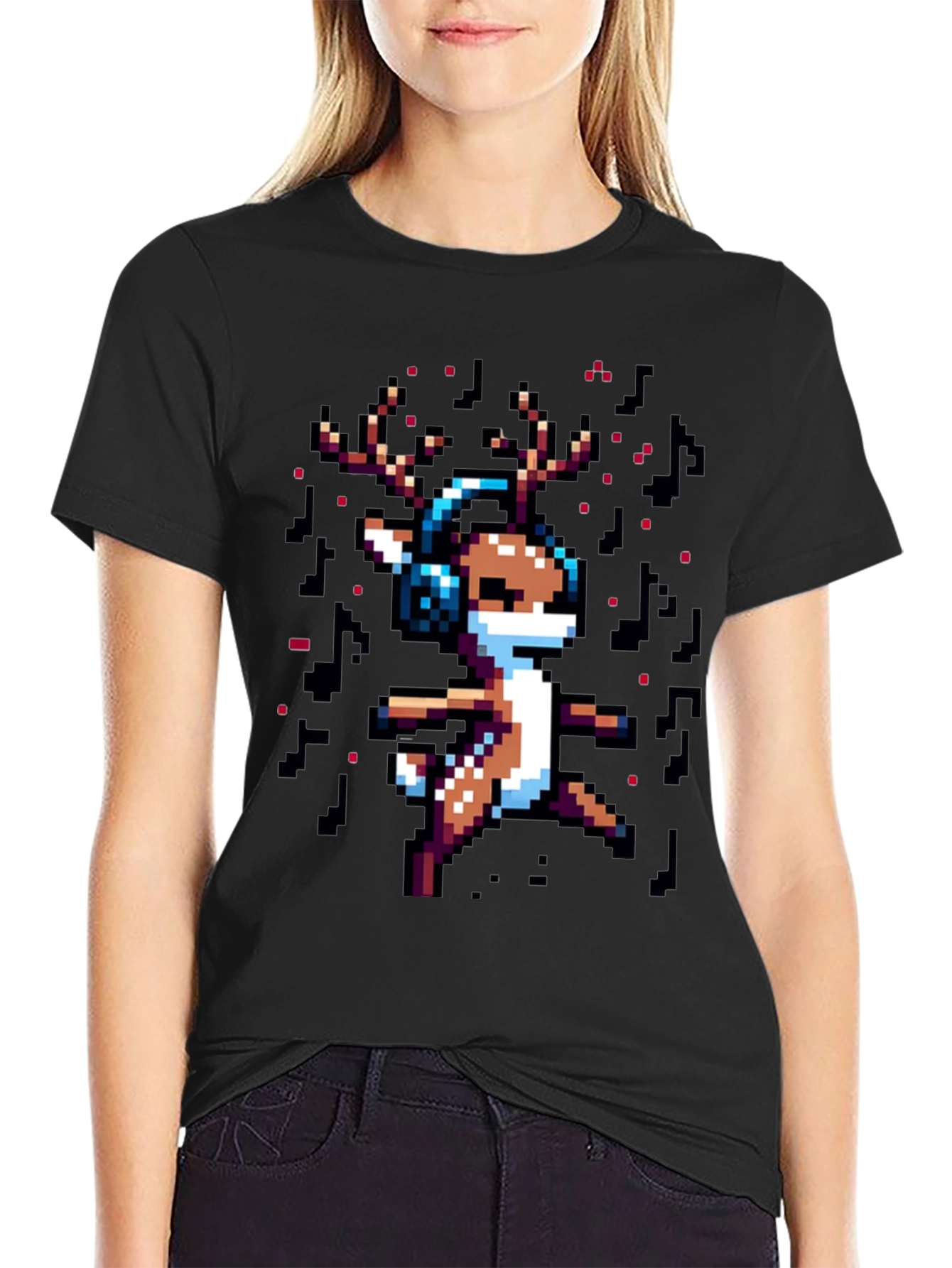 Pixel Reindeer T-Shirt