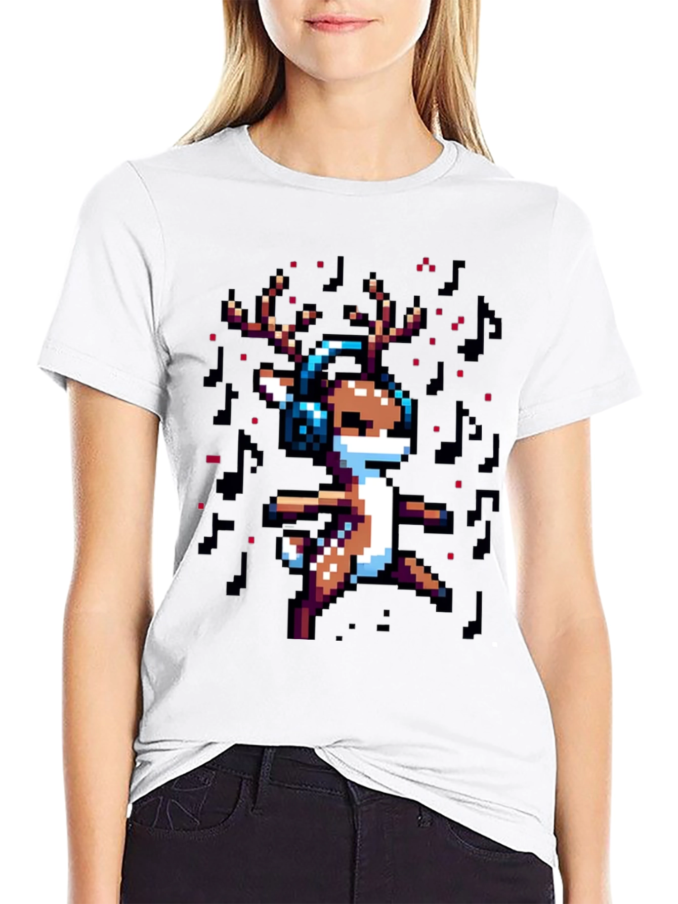 Pixel Reindeer T-Shirt