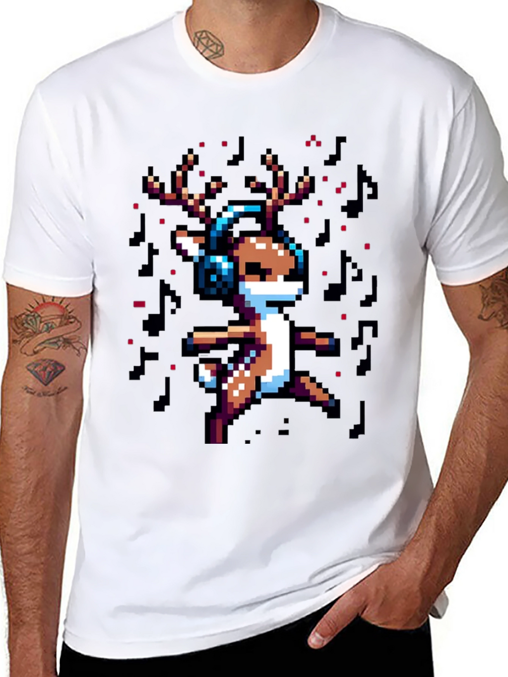 Pixel Reindeer T-Shirt