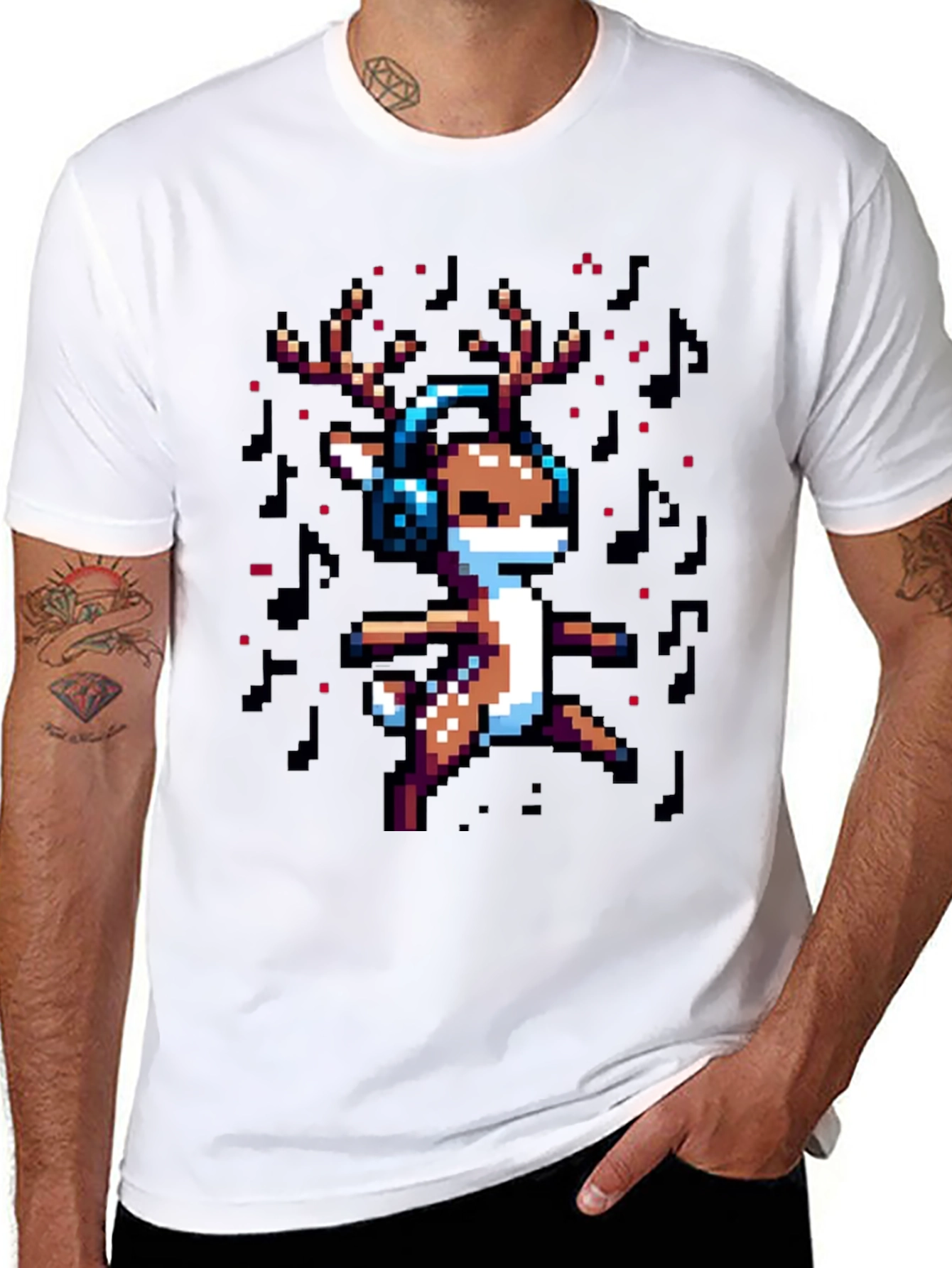 Pixel Reindeer T-Shirt