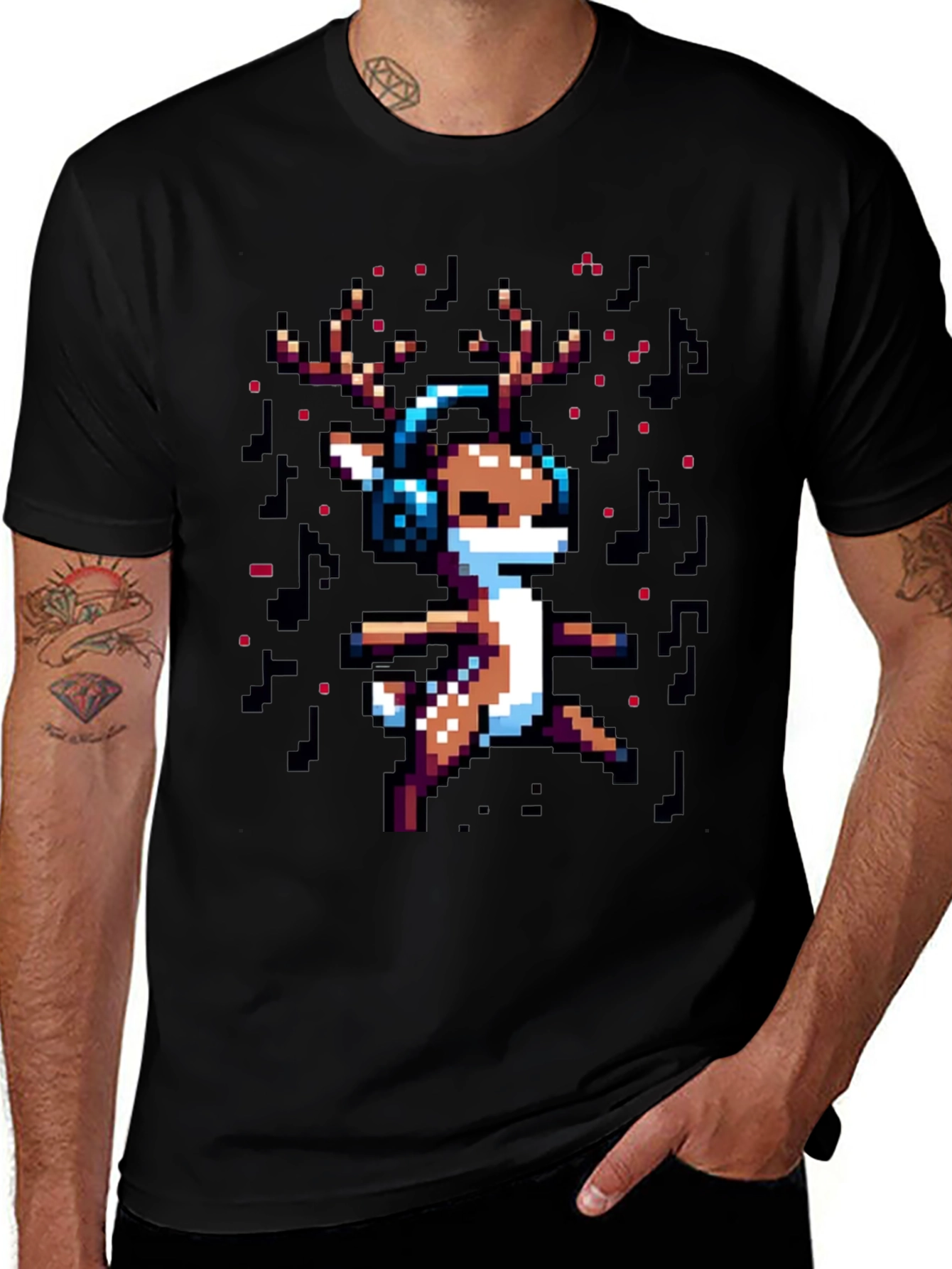 Pixel Reindeer T-Shirt