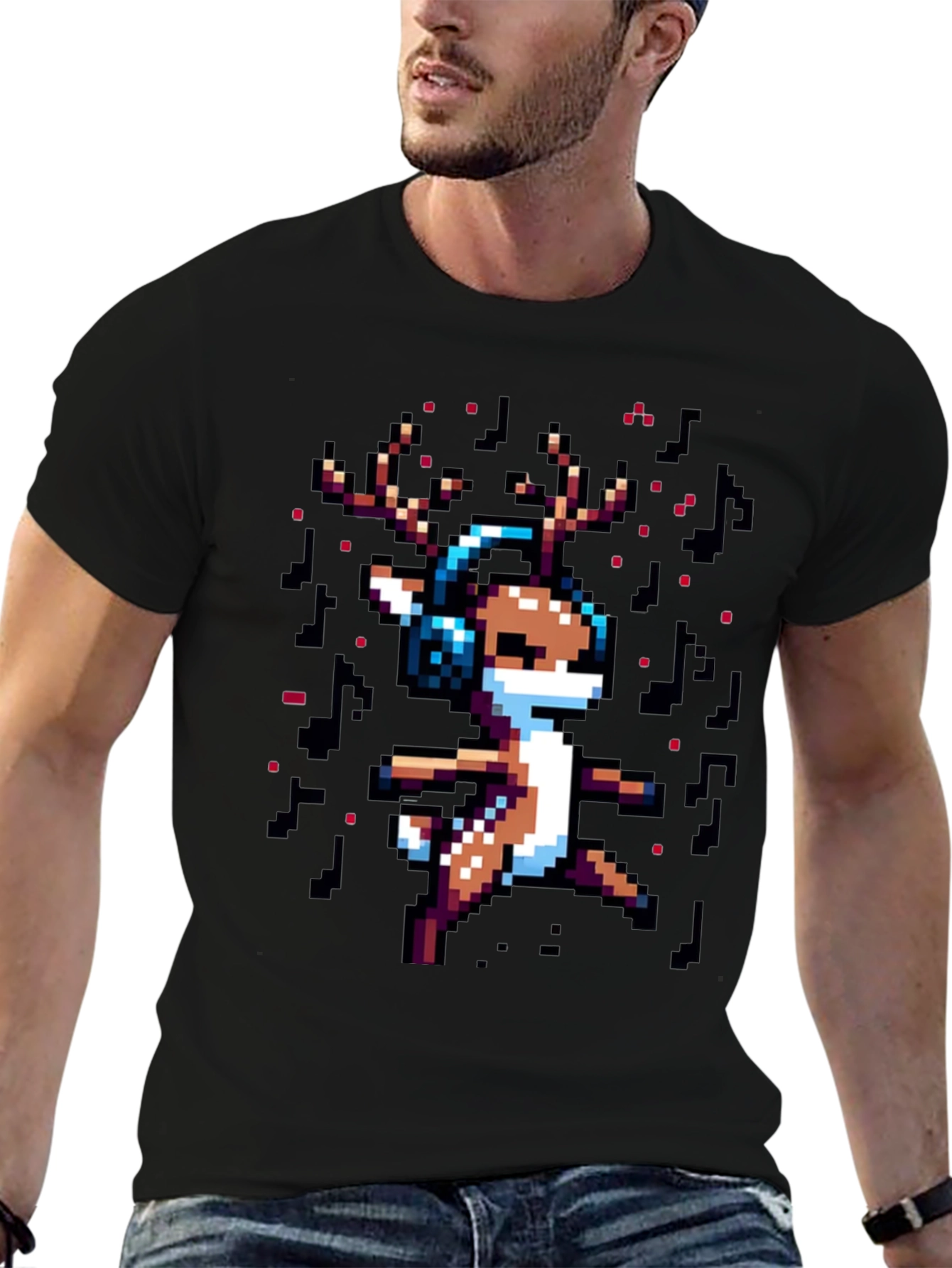 Pixel Reindeer T-Shirt