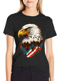 Eagle USA Flag Graphic T-Shirt