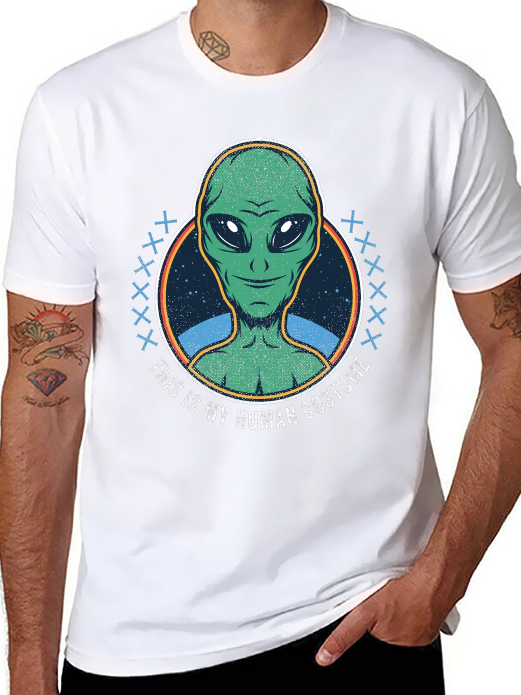 Alien Costume T-Shirt - Funny Sci-Fi Graphic Tee