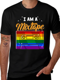 I Am A Mixtape Rainbow Cassette Graphic T-Shirt