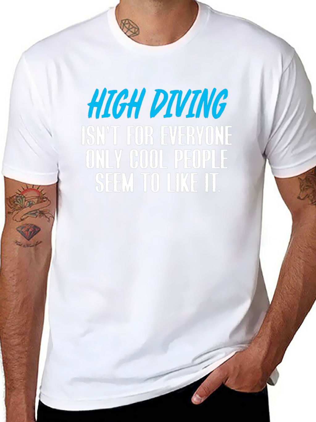 High Diving Funny Graphic T-Shirt