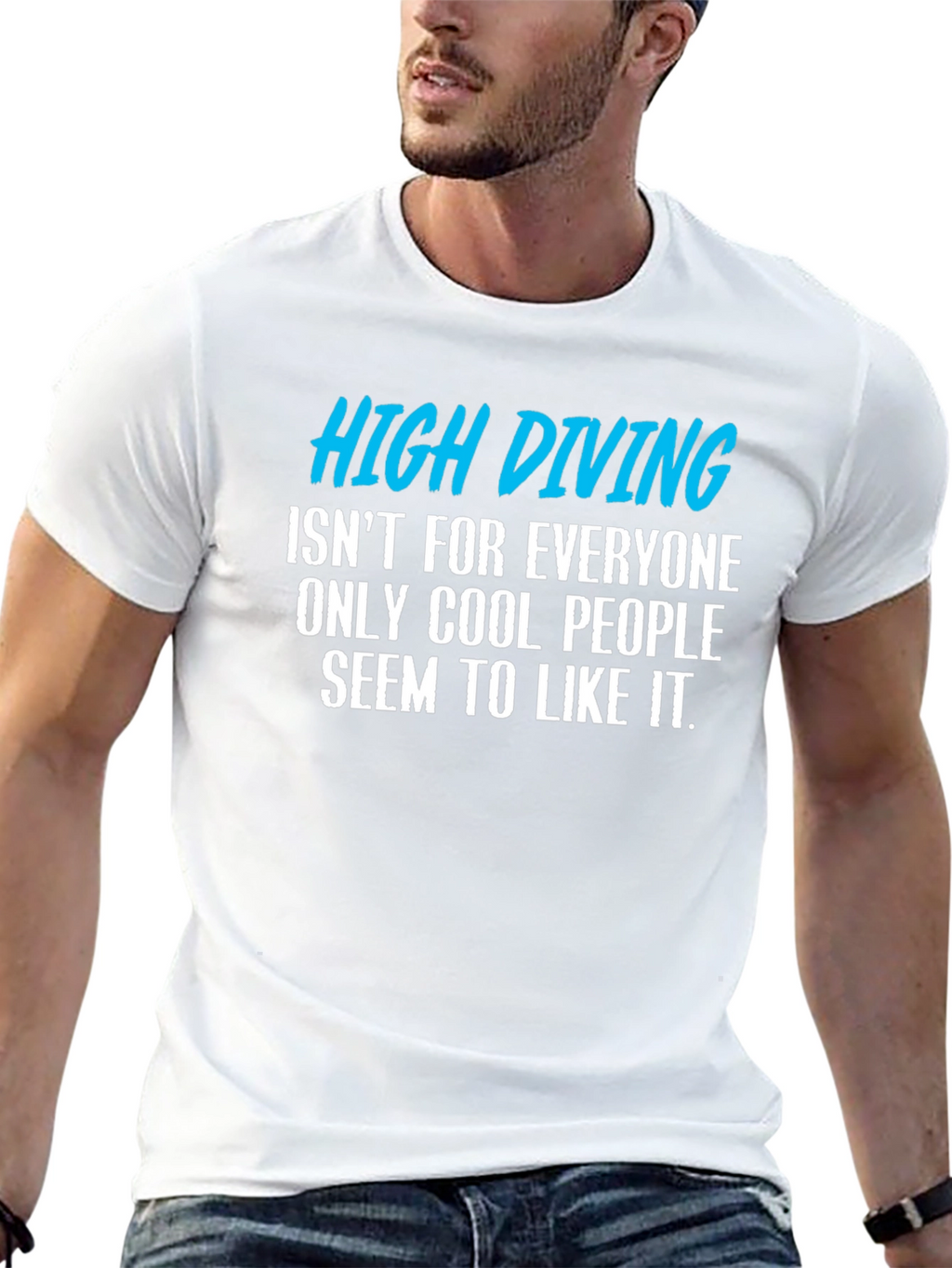 High Diving Funny Graphic T-Shirt