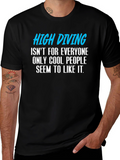 High Diving Funny Graphic T-Shirt