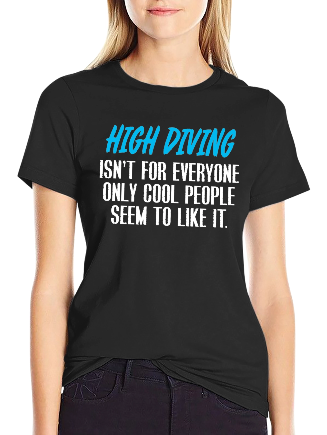 High Diving Funny Graphic T-Shirt