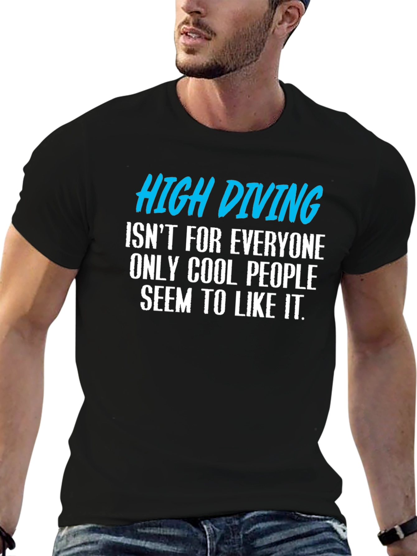 High Diving Funny Graphic T-Shirt