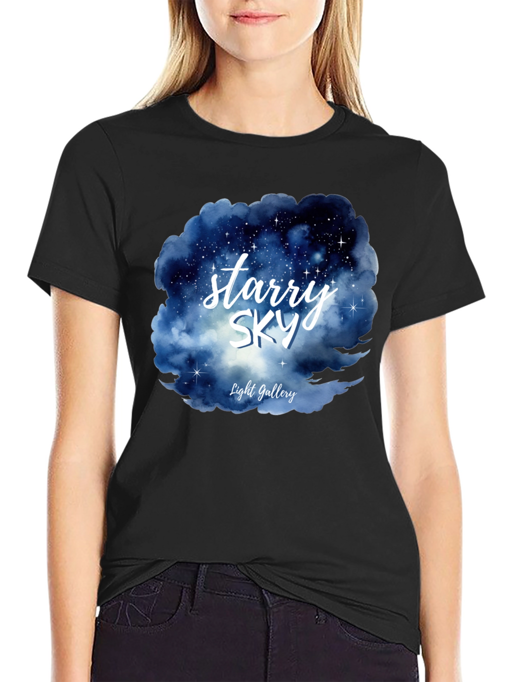 Starry Sky Graphic Tee - Light Gallery Design