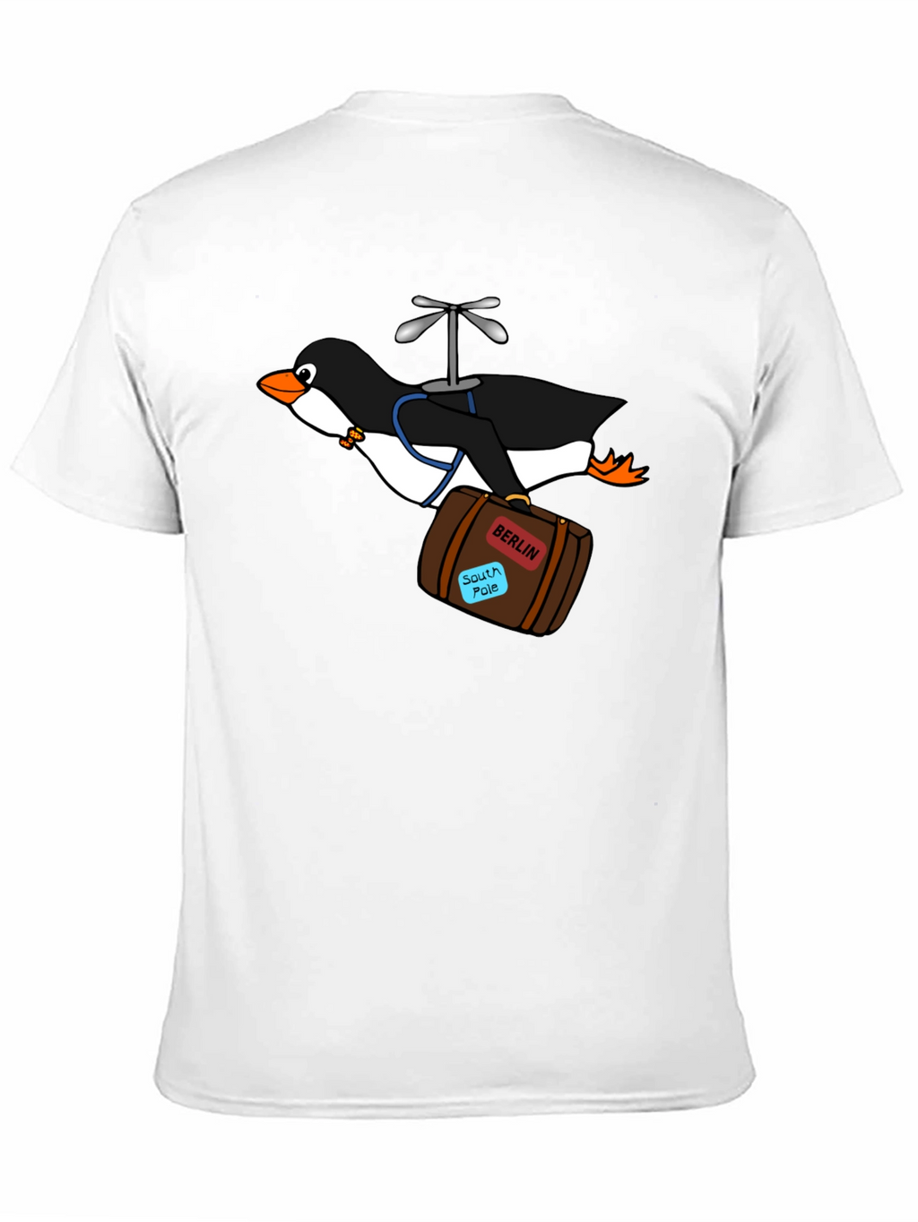 Whimsical Penguin Travel T-Shirt