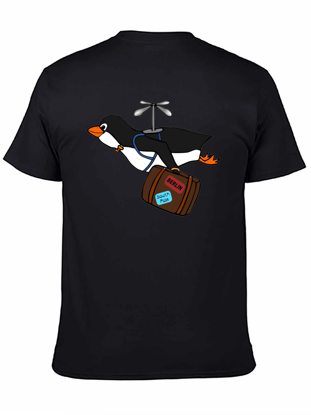 Whimsical Penguin Travel T-Shirt