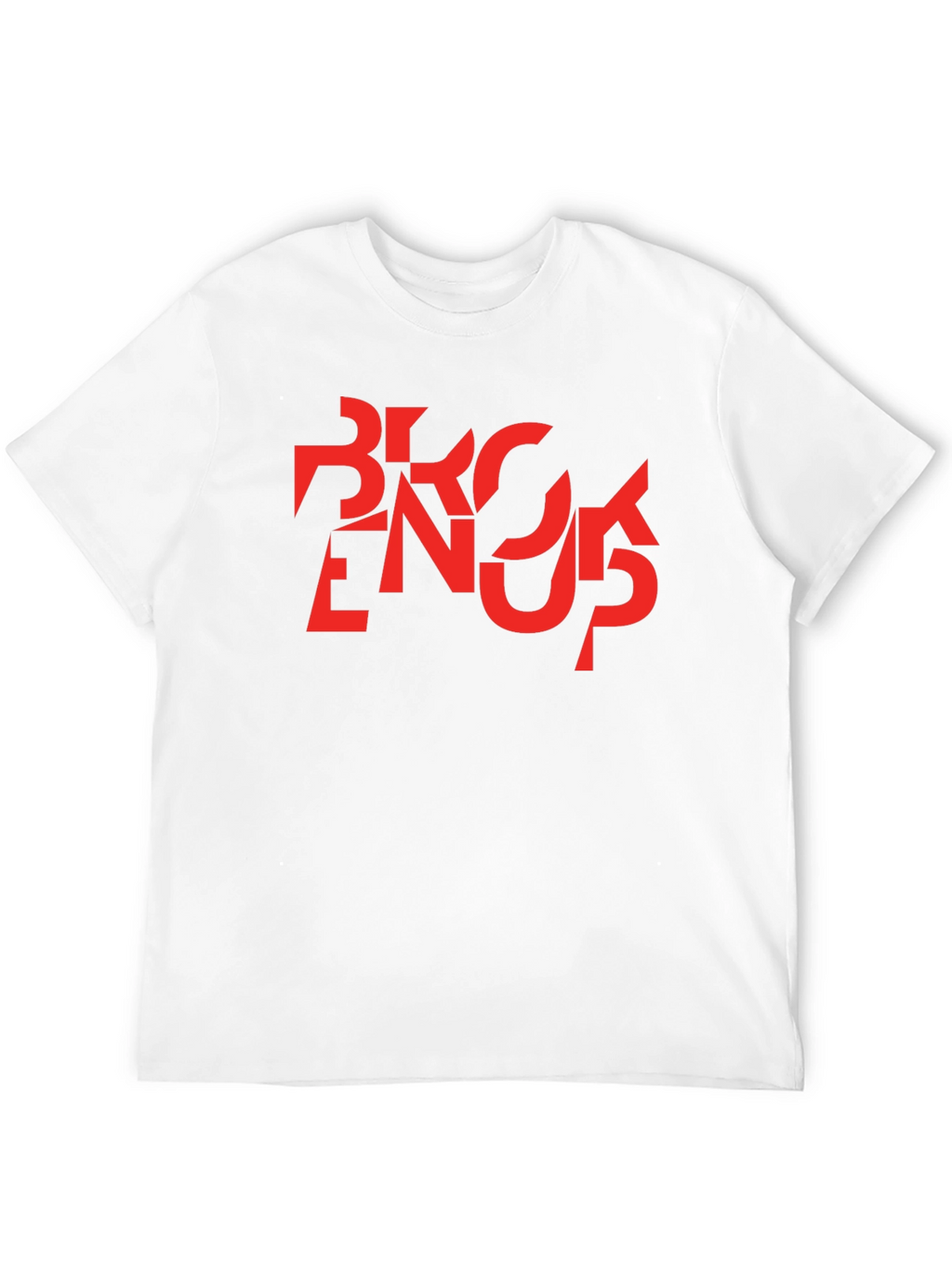Abstract Graphic T-Shirt - Black with Red Design