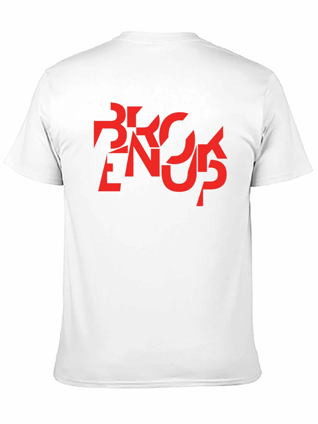 Abstract Graphic T-Shirt - Black with Red Design