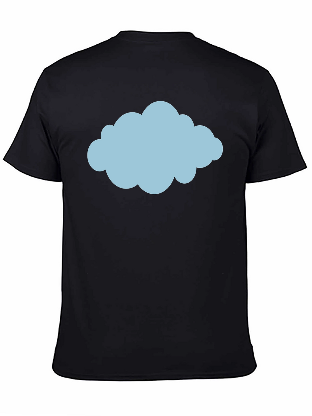 Cloud Graphic Tee - Weather Design Black T-Shirt