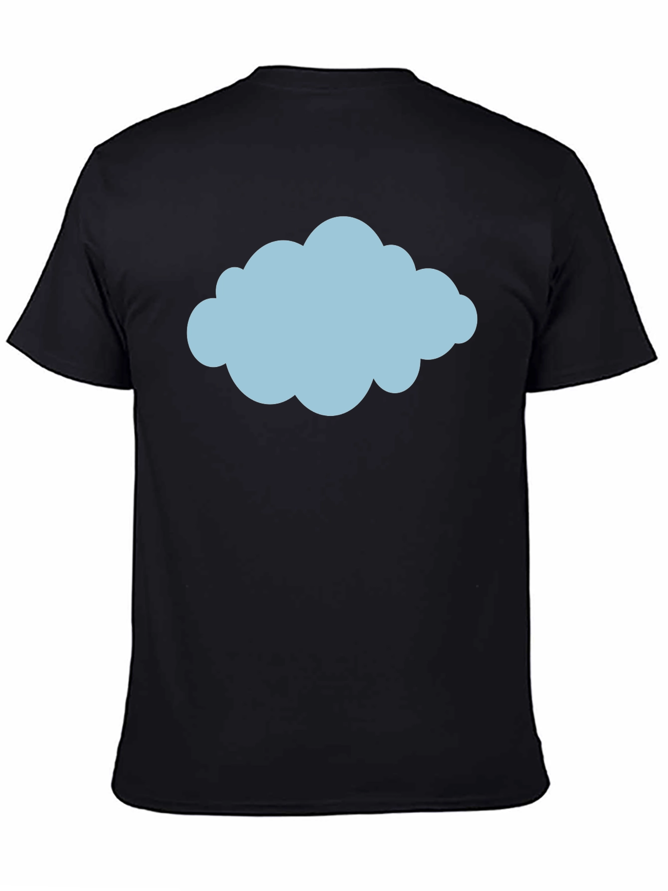 Cloud Graphic Tee - Weather Design Black T-Shirt