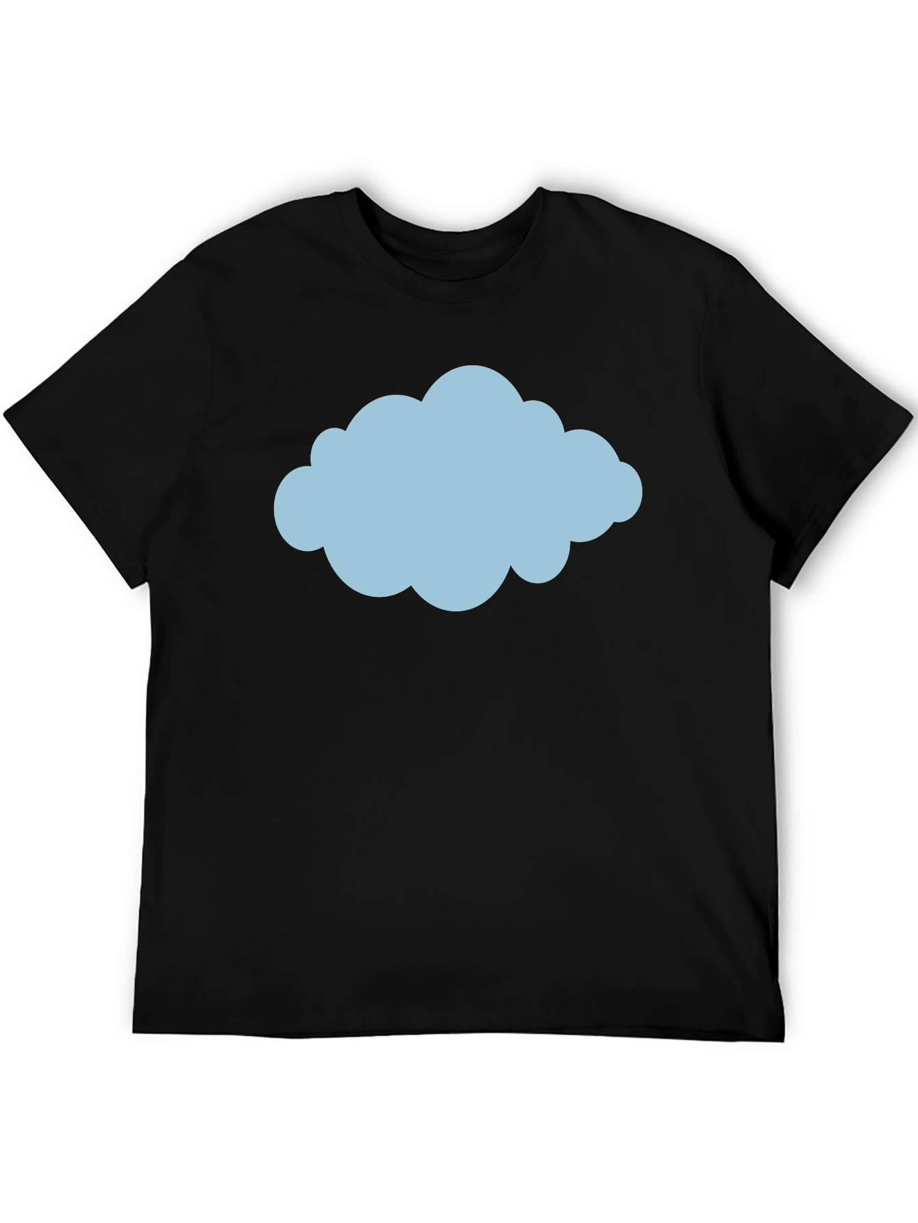 Cloud Graphic Tee - Weather Design Black T-Shirt