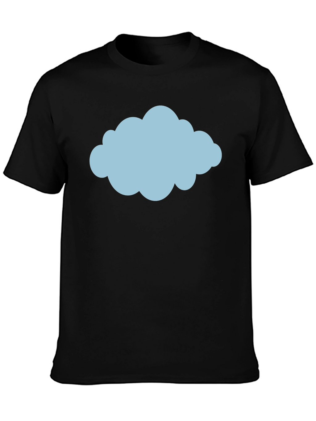 Cloud Graphic Tee - Weather Design Black T-Shirt