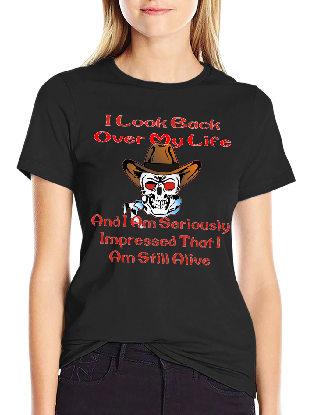 Humorous Still Alive Graphic T-Shirt