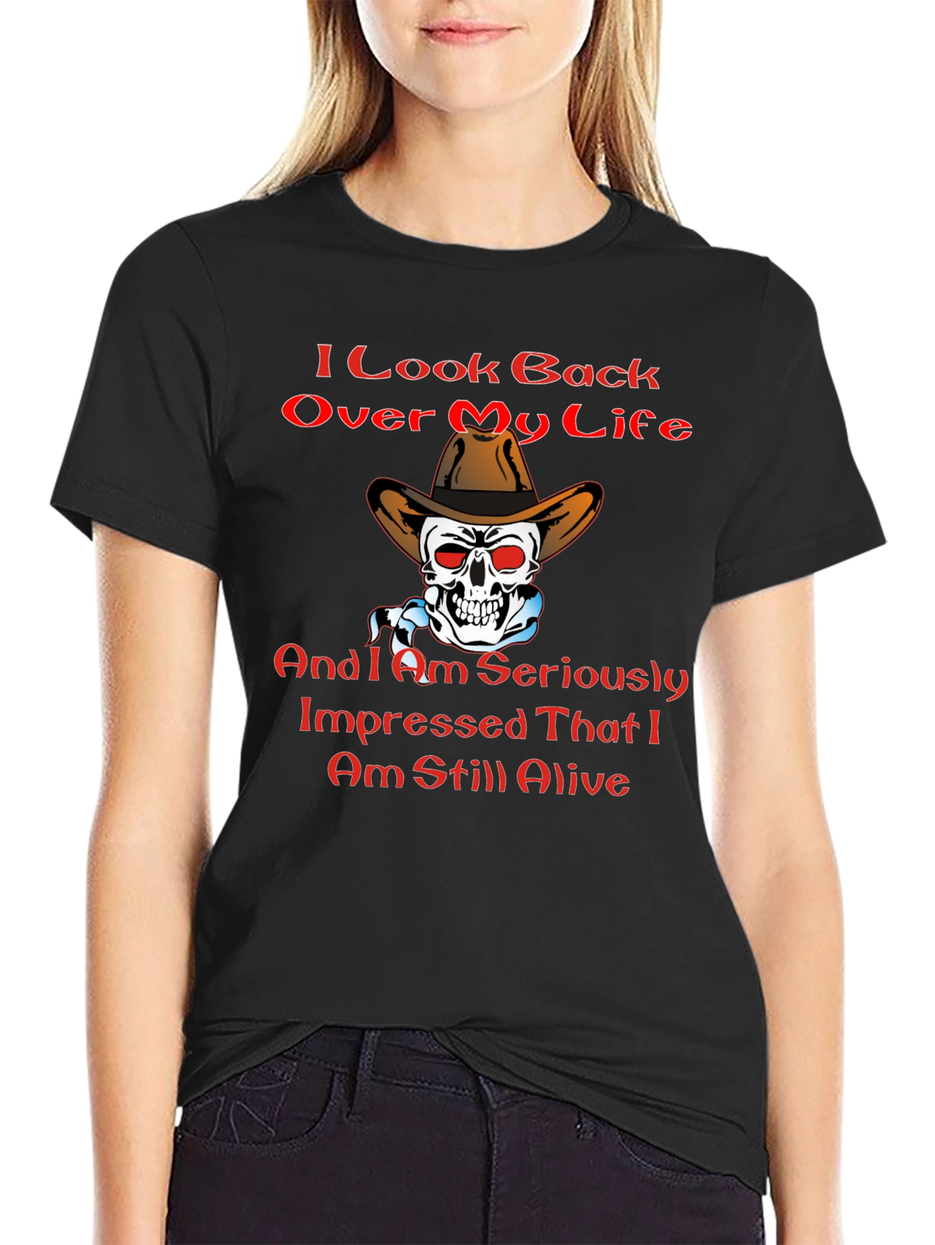 Humorous Still Alive Graphic T-Shirt