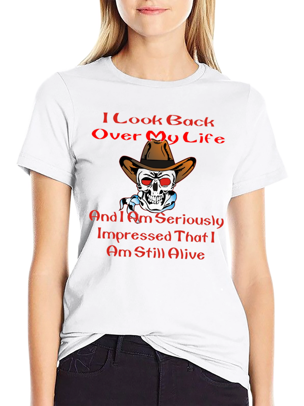 Humorous Still Alive Graphic T-Shirt