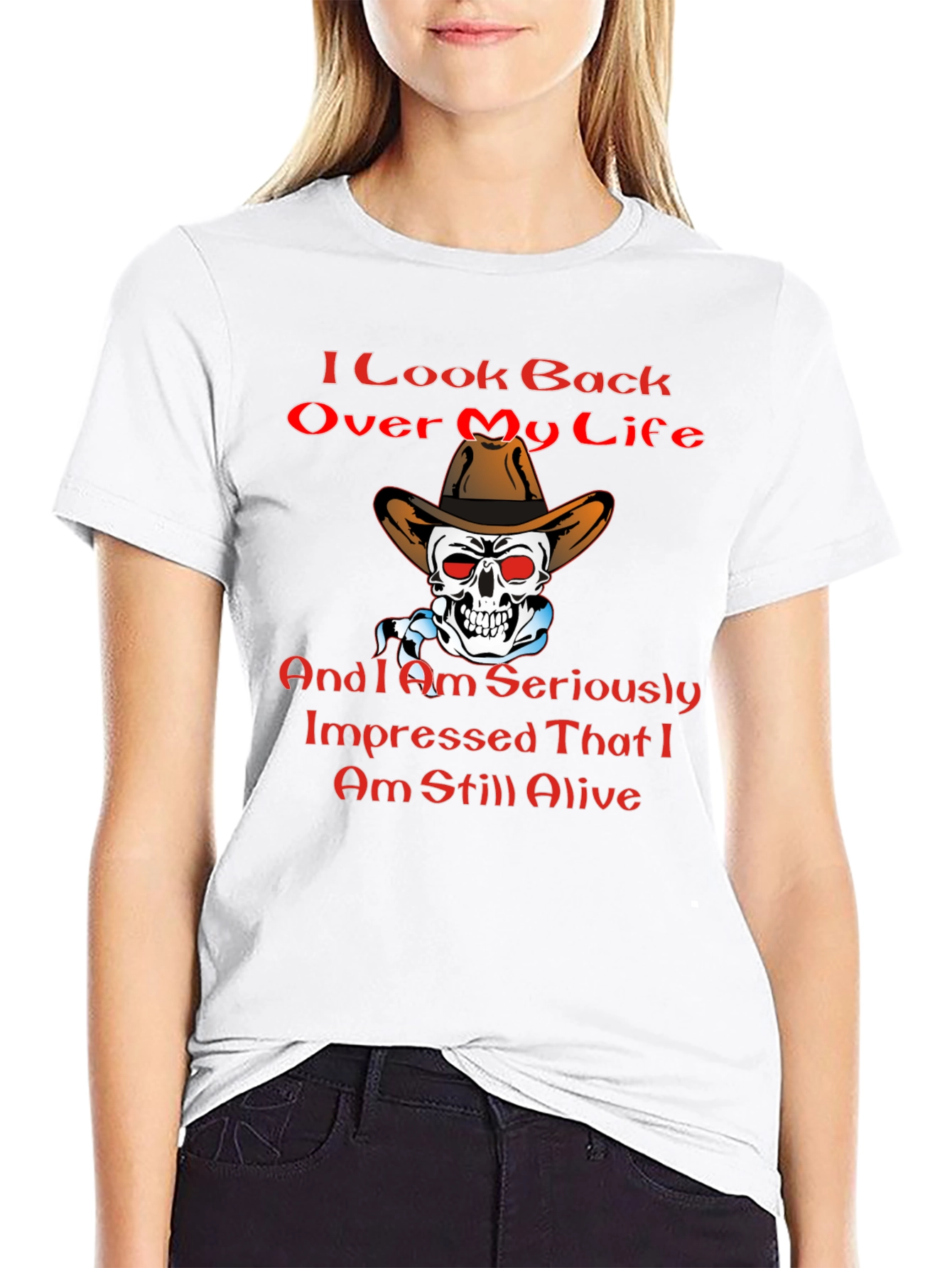 Humorous Still Alive Graphic T-Shirt